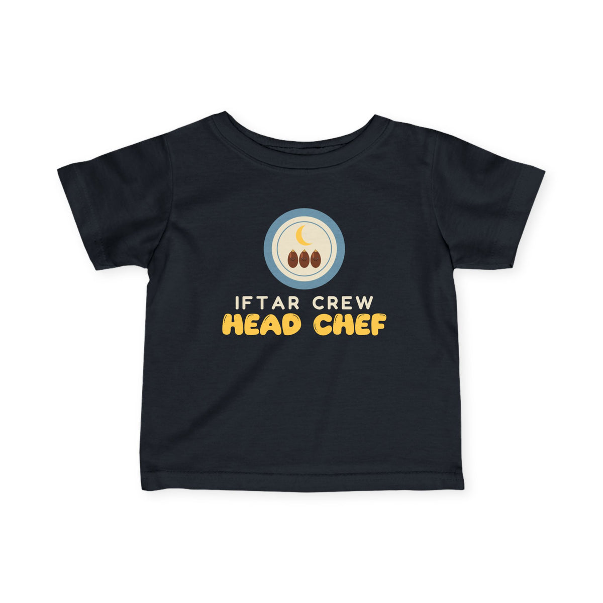 Iftar Crew: Head Chef Baby T-Shirt in Black – AdabStars