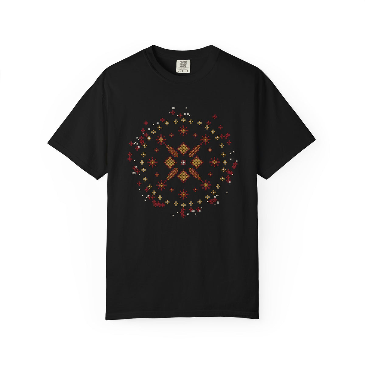 Tatreez Star Medallion Islamic Heavyweight T-Shirt in Black – AdabStars