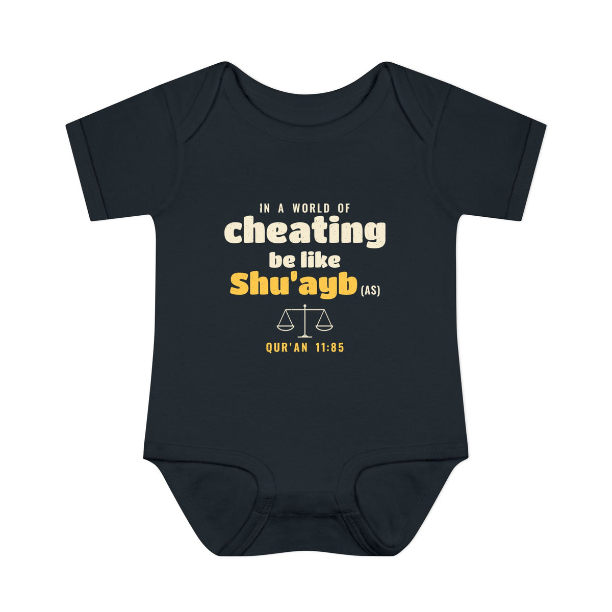 Be Like Shu'ayb (AS) Baby Bodysuit in Black – AdabStars