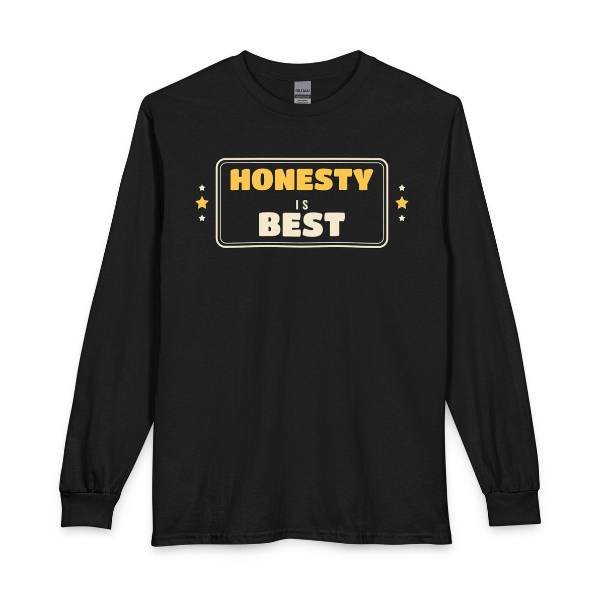 Honesty Is Best Islamic Long Sleeve Shirt in Black – AdabStars