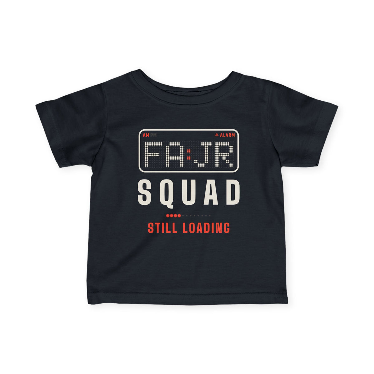 Fajr Squad: Still Loading Islamic Baby T-Shirt in Black – AdabStars
