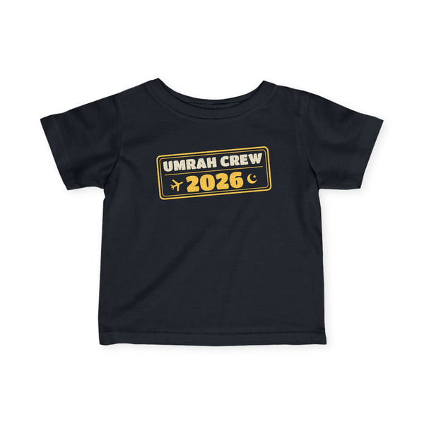 Umrah Crew 2026 Baby T-Shirt in Black – AdabStars