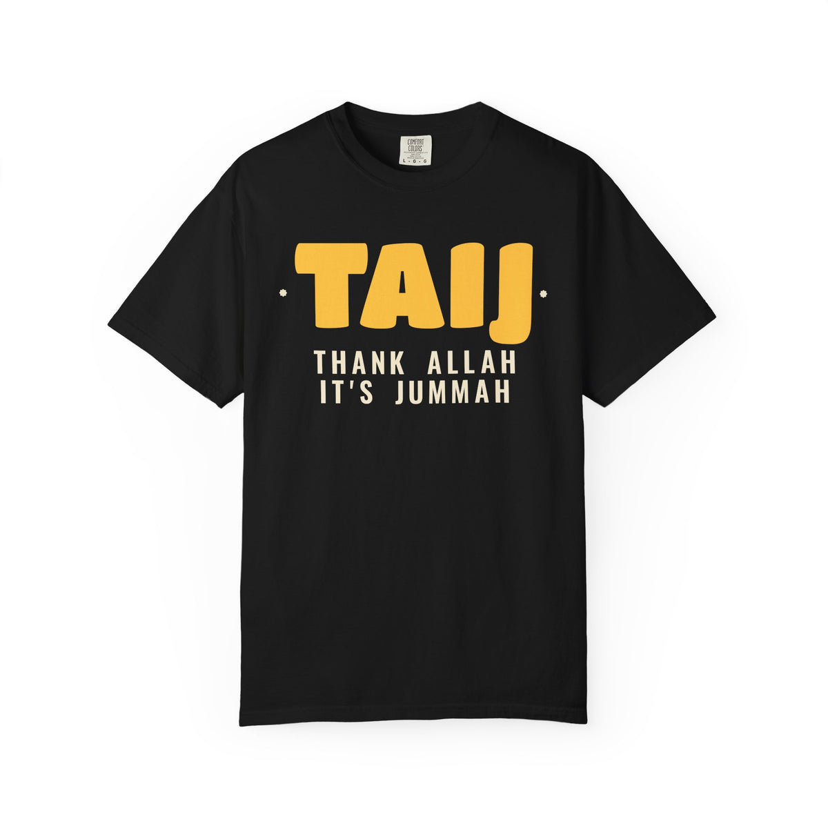 TAIJ It's Jummah Islamic Heavyweight T-Shirt in Black – AdabStars
