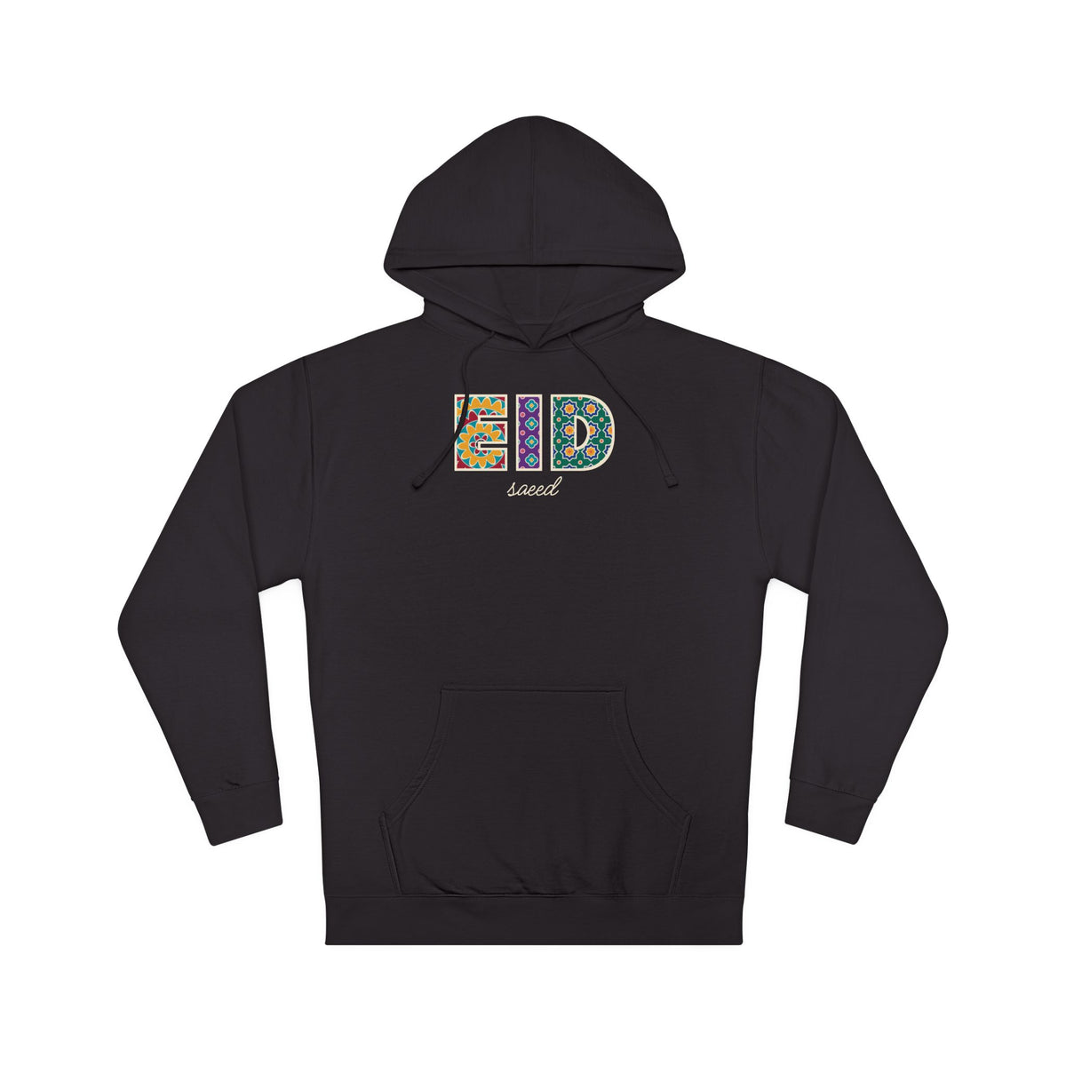 Eid Saeed Patterned Letters Hoodie – AdabStars