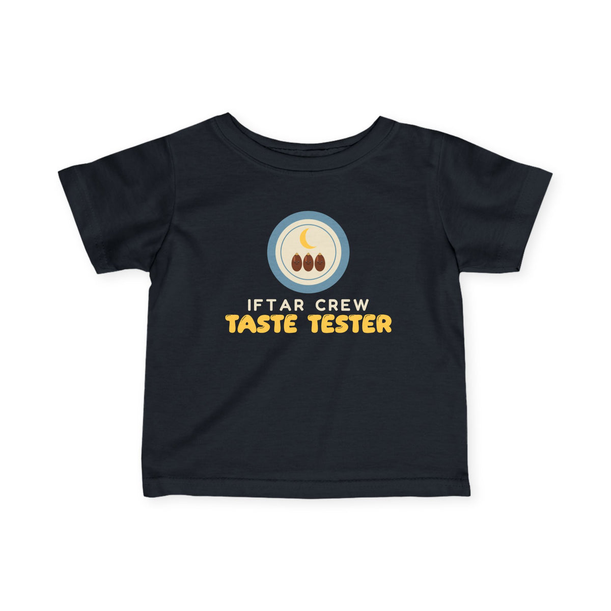 Iftar Crew: Taste Tester Baby T-Shirt in Black – AdabStars