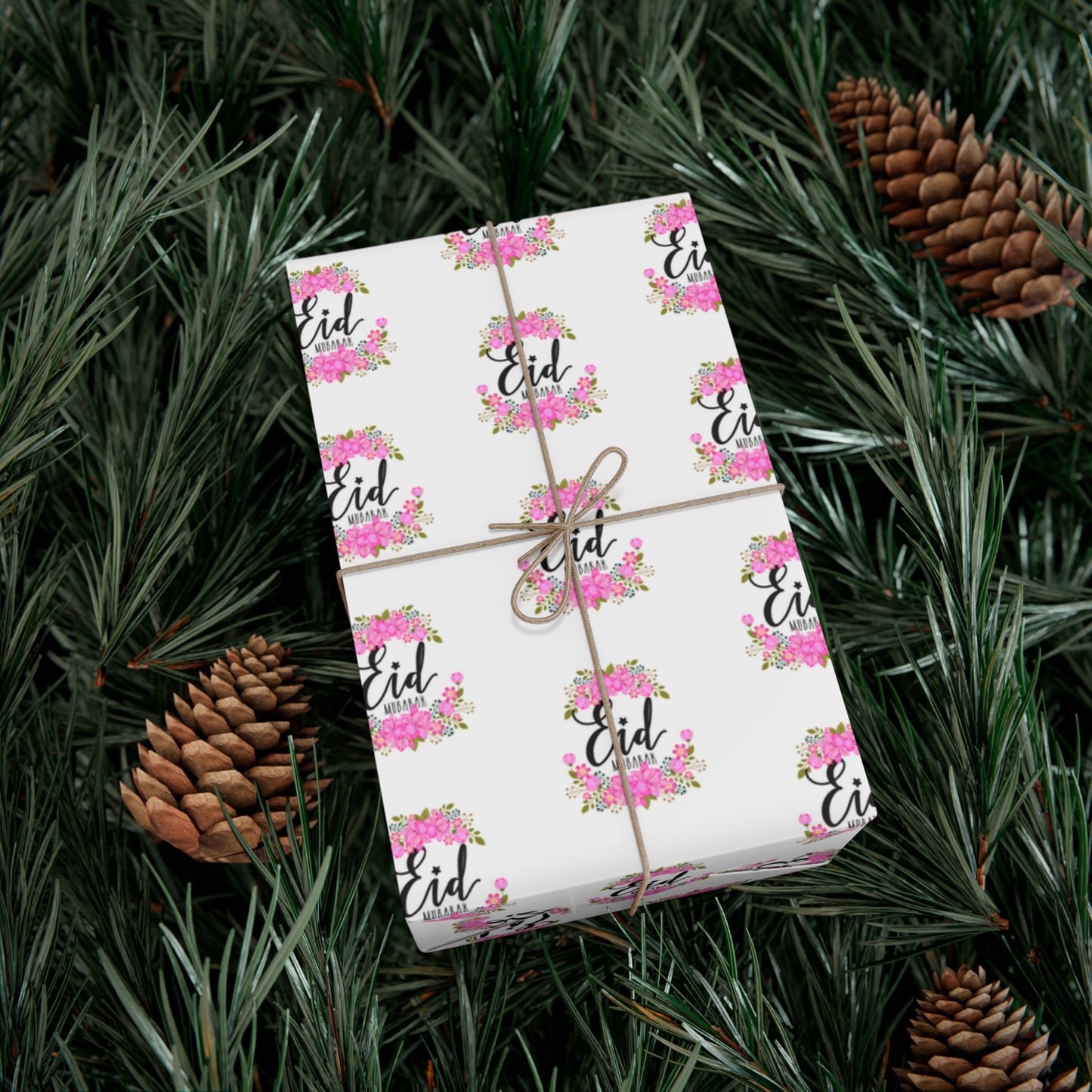 Wrapping Paper - Eid Mubarak Floral Gift Wrap Papers