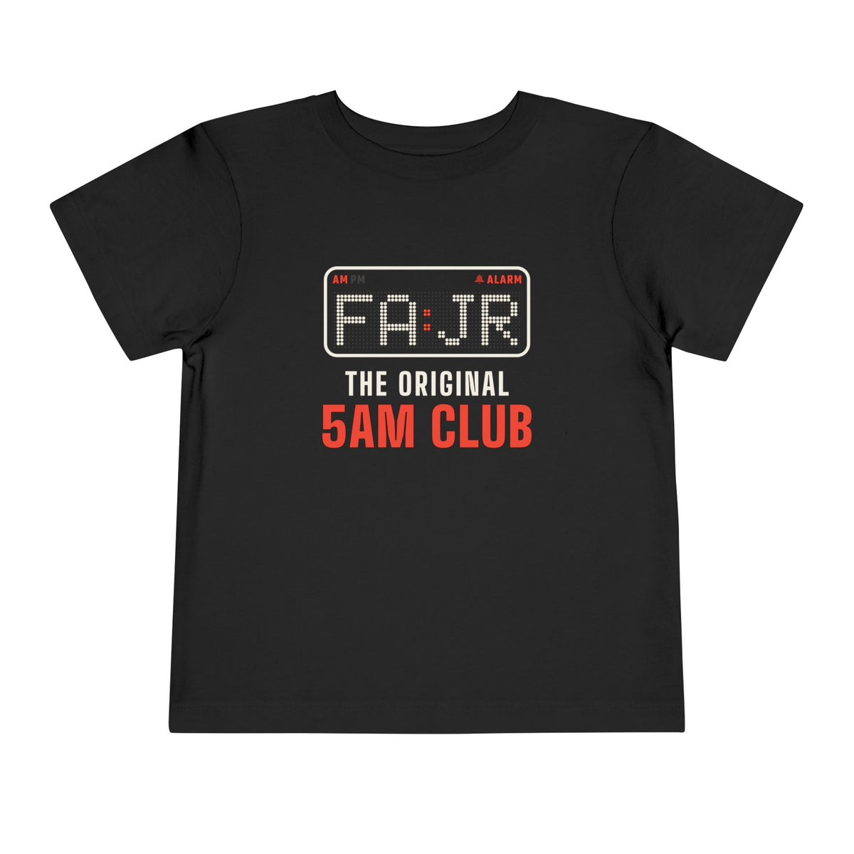 Fajr: The Original 5AM Club Islamic Toddler T-Shirt in Black – AdabStars
