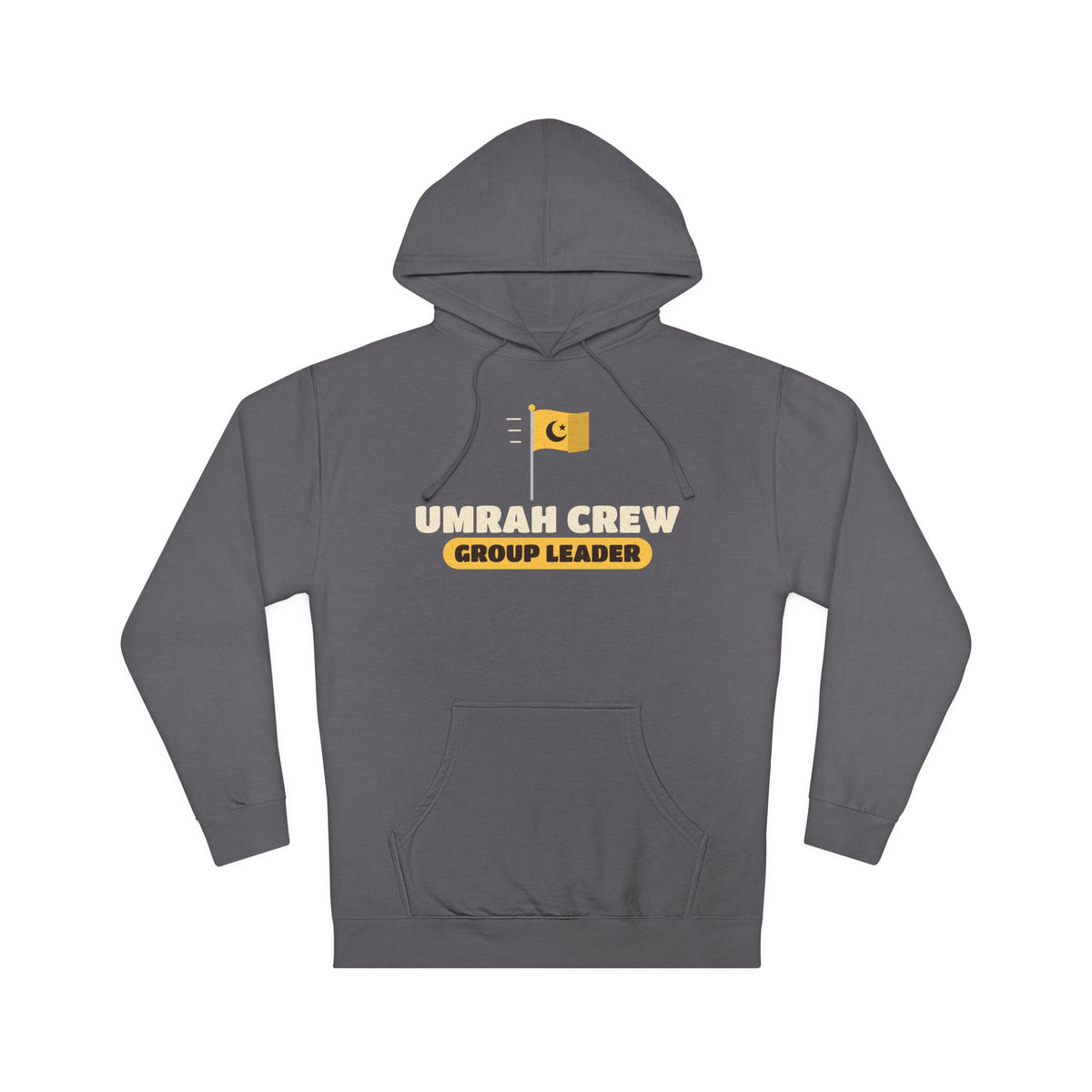 Umrah Crew Group Leader Hoodie in Charcoal – AdabStars