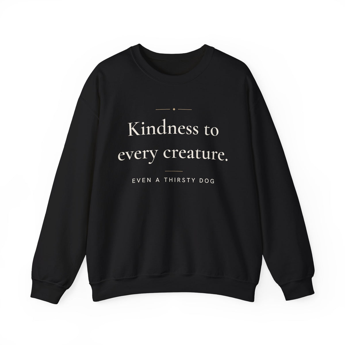 Kindness to every creature Islamic Crewneck Sweatshirt in Black – AdabStars