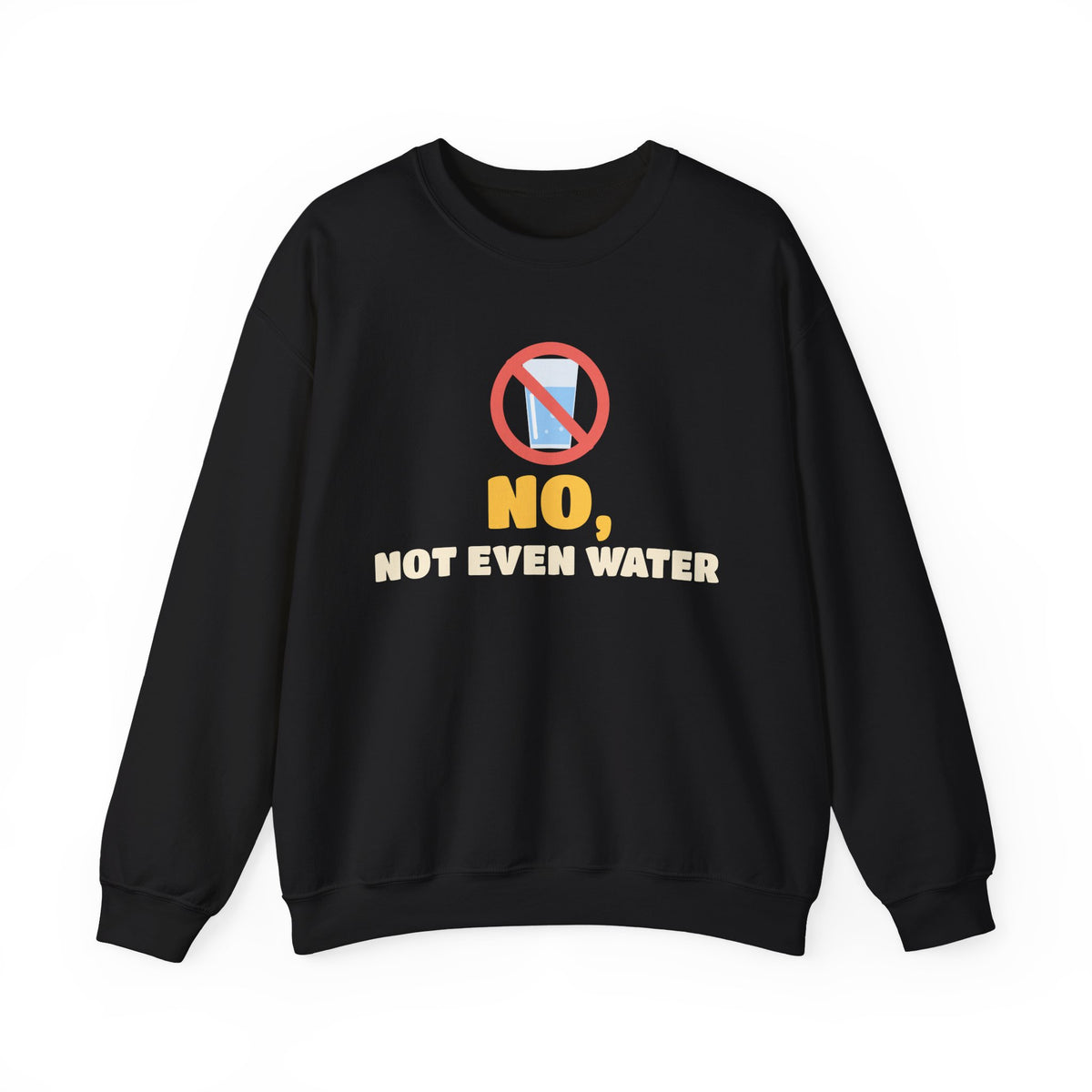 No, Not Even Water Ramadan Crewneck Sweatshirt in Black – AdabStars