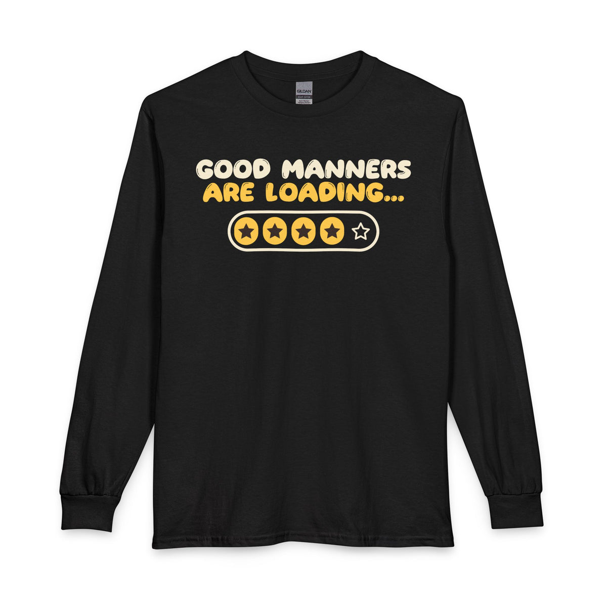 Manners Loading Islamic Long Sleeve Shirt in Black – AdabStars