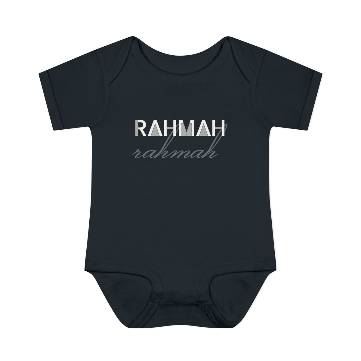 Rahmah Islamic Baby Bodysuit in Black – AdabStars