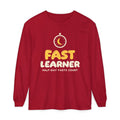 Fast Learner Ramadan Long Sleeve Shirt | Ramadan Kids First Fasting Pun Stopwatch | AdabStars Islamic Kids Apparel