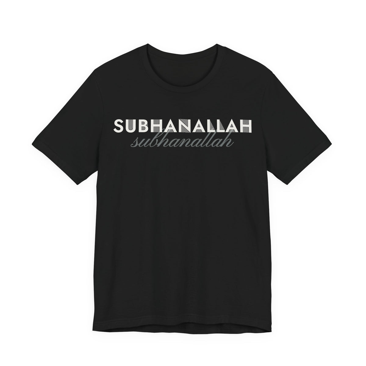Subhanallah Islamic Shirt | Muslim Glory Be to God Typography Ramadan | AdabStars Islamic Apparel