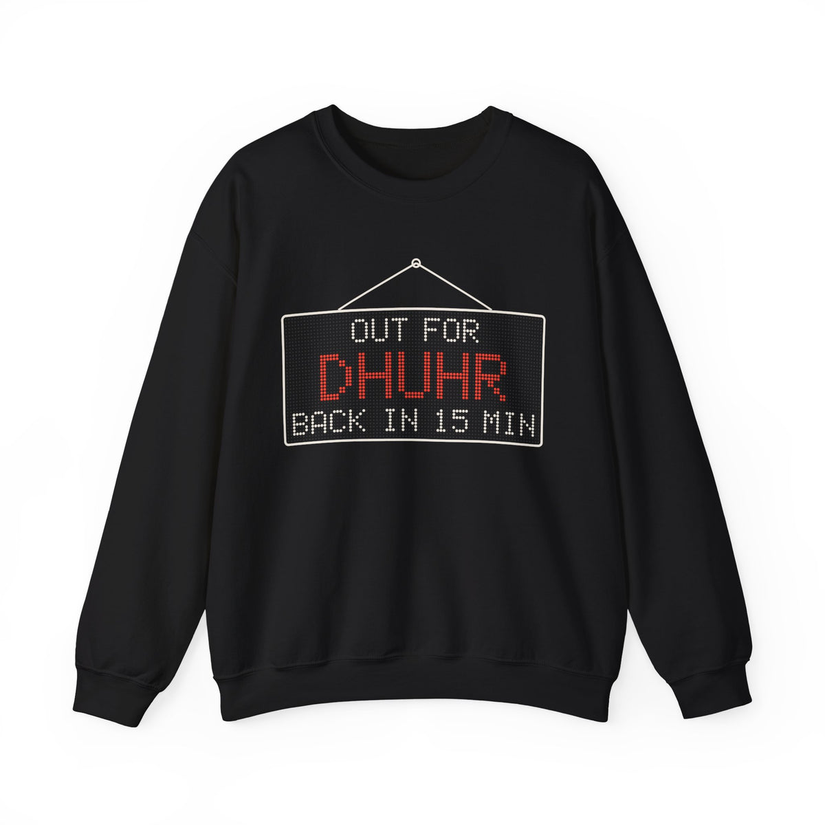 Out for Dhuhr Islamic Crewneck Sweatshirt in Black – AdabStars