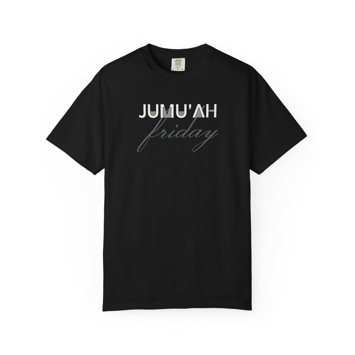 Jumu'ah Friday Islamic Heavyweight T-Shirt in Black – AdabStars