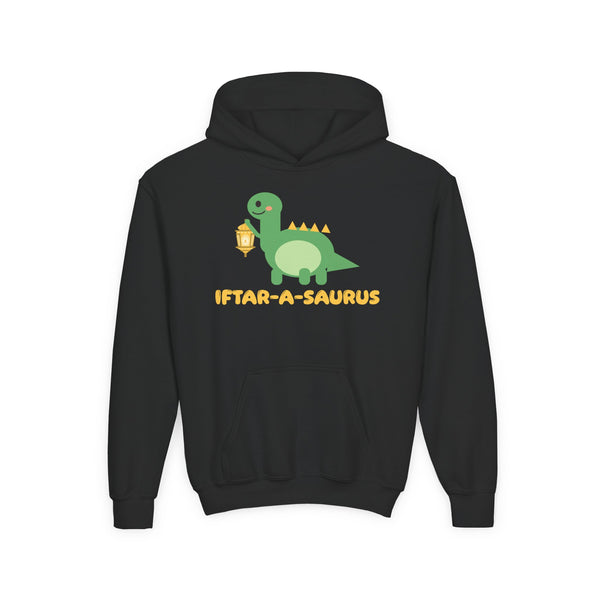 Iftar-A-Saurus Ramadan Kids Hoodie | Ramadan Kids Dinosaur Lantern Dino Pun | AdabStars Islamic Kids Apparel