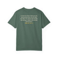 With Hardship Comes Ease Heavyweight Tee | Surah Ash-Sharh Qur'an 94:5-6 on the Back Islamic Reminder | AdabStars