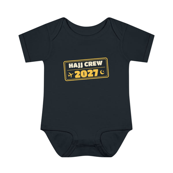 Hajj Crew 2027 Baby Bodysuit in Black – AdabStars