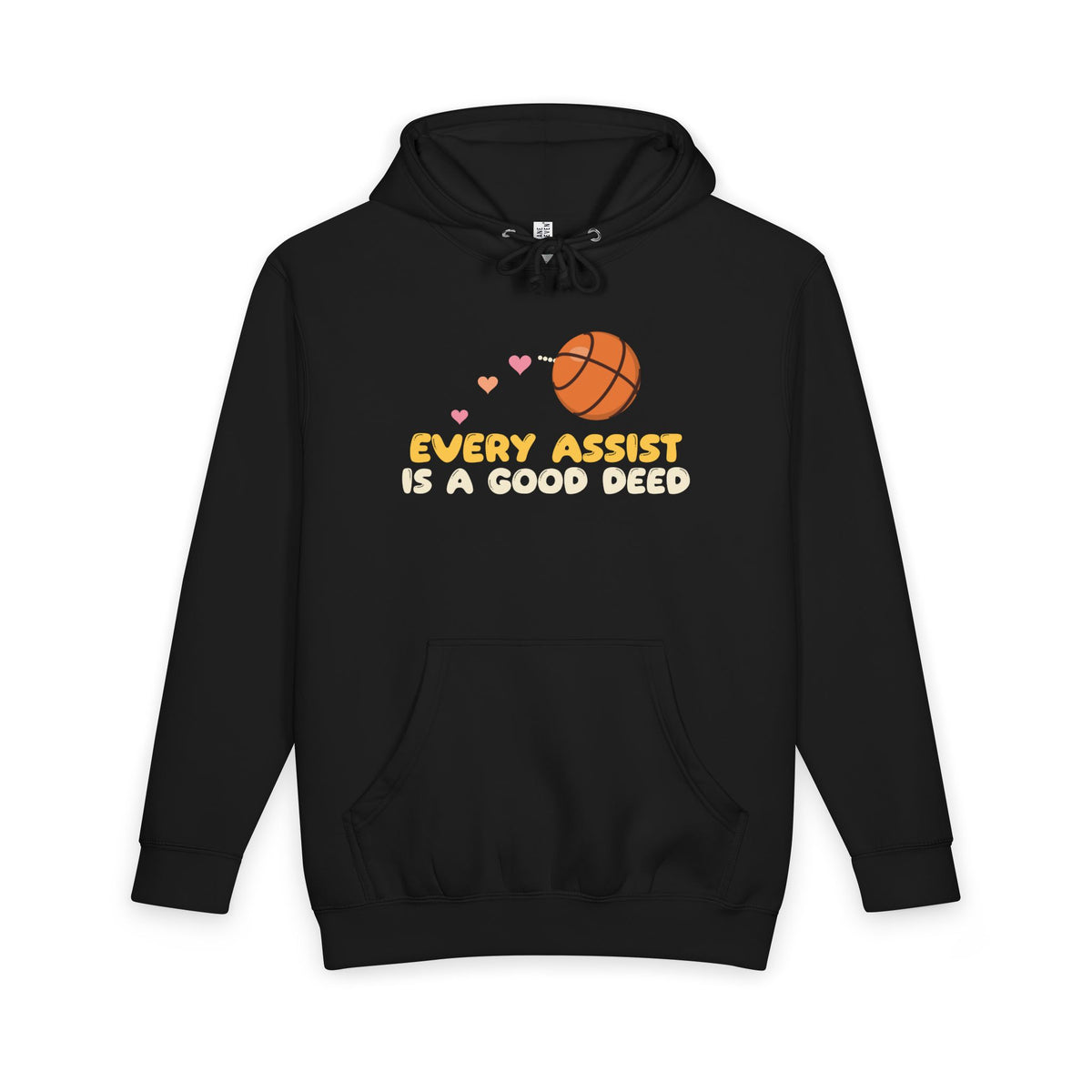 Every Assist Is A Good Deed Muslim Heavyweight Premium Heavyweight Hoodie in Black – AdabStars