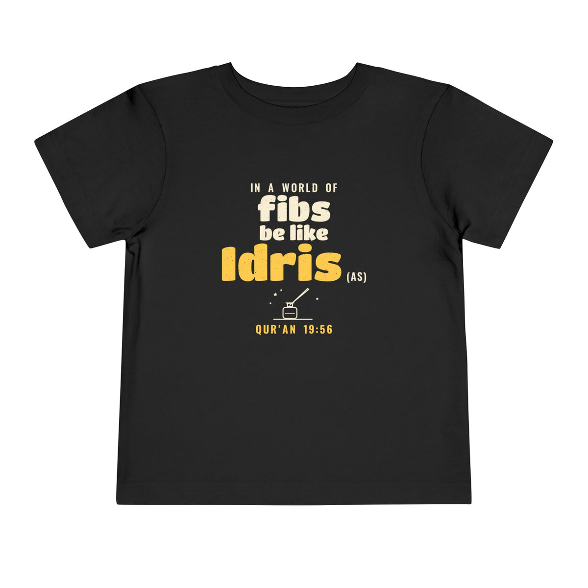 Be Like Idris (AS) Toddler T-Shirt in Black – AdabStars