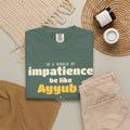 Be Like Ayyub (AS) Heavyweight Tee, Front Print | Prophet Ayyub (Job) Patience Story | AdabStars