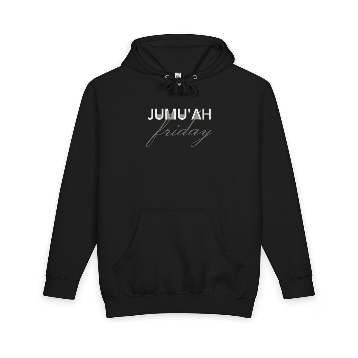 Jumu'ah Friday Islamic Heavyweight Premium Heavyweight Hoodie in Black – AdabStars