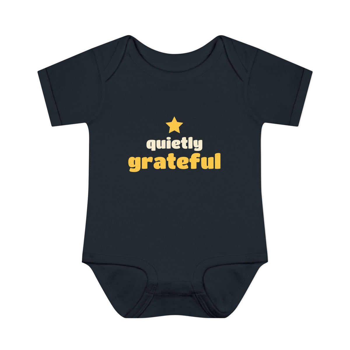 Quietly Grateful Ramadan Baby Bodysuit in Black – AdabStars