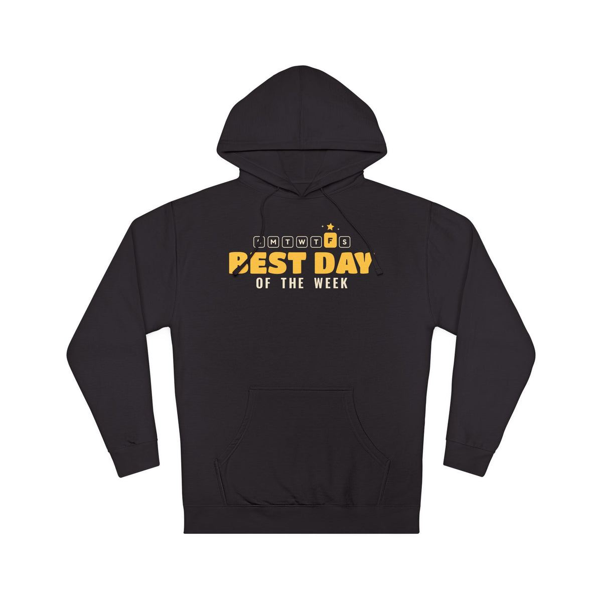 Best Day of the Week Islamic Hoodie in Black – AdabStars