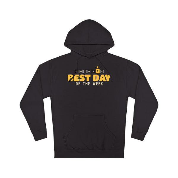 Best Day of the Week Islamic Hoodie in Black – AdabStars