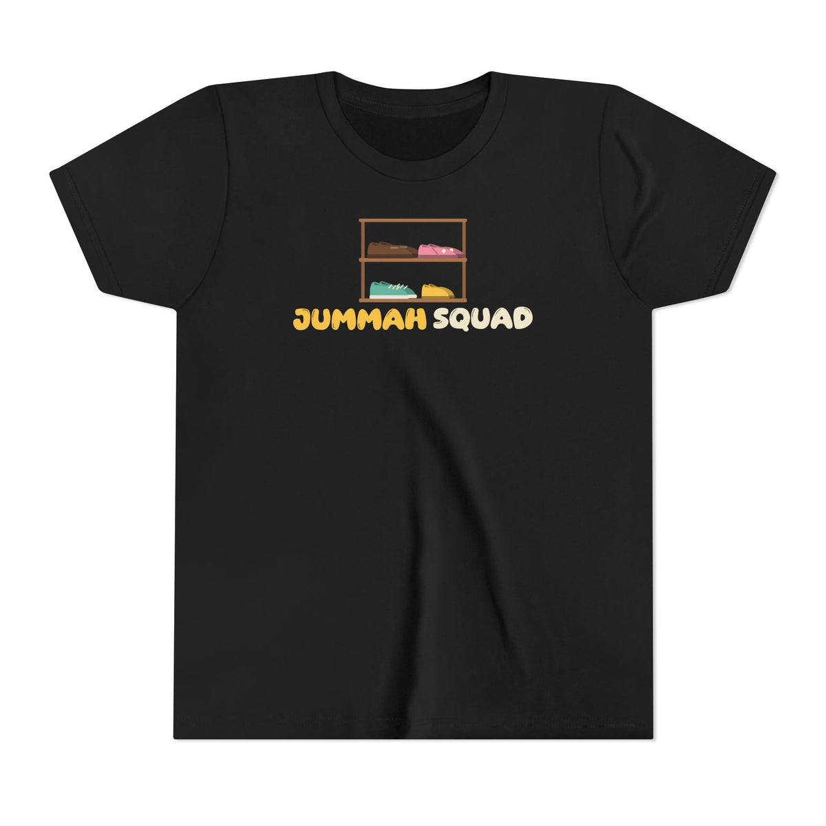 Jummah Squad Islamic Kids T-Shirt in Black – AdabStars