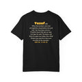 Be Like Yusuf (AS) Heavyweight Tee | Prophet Yusuf (Joseph) Forgiveness Story, Qur'an 12:90-92 on the Back | AdabStars