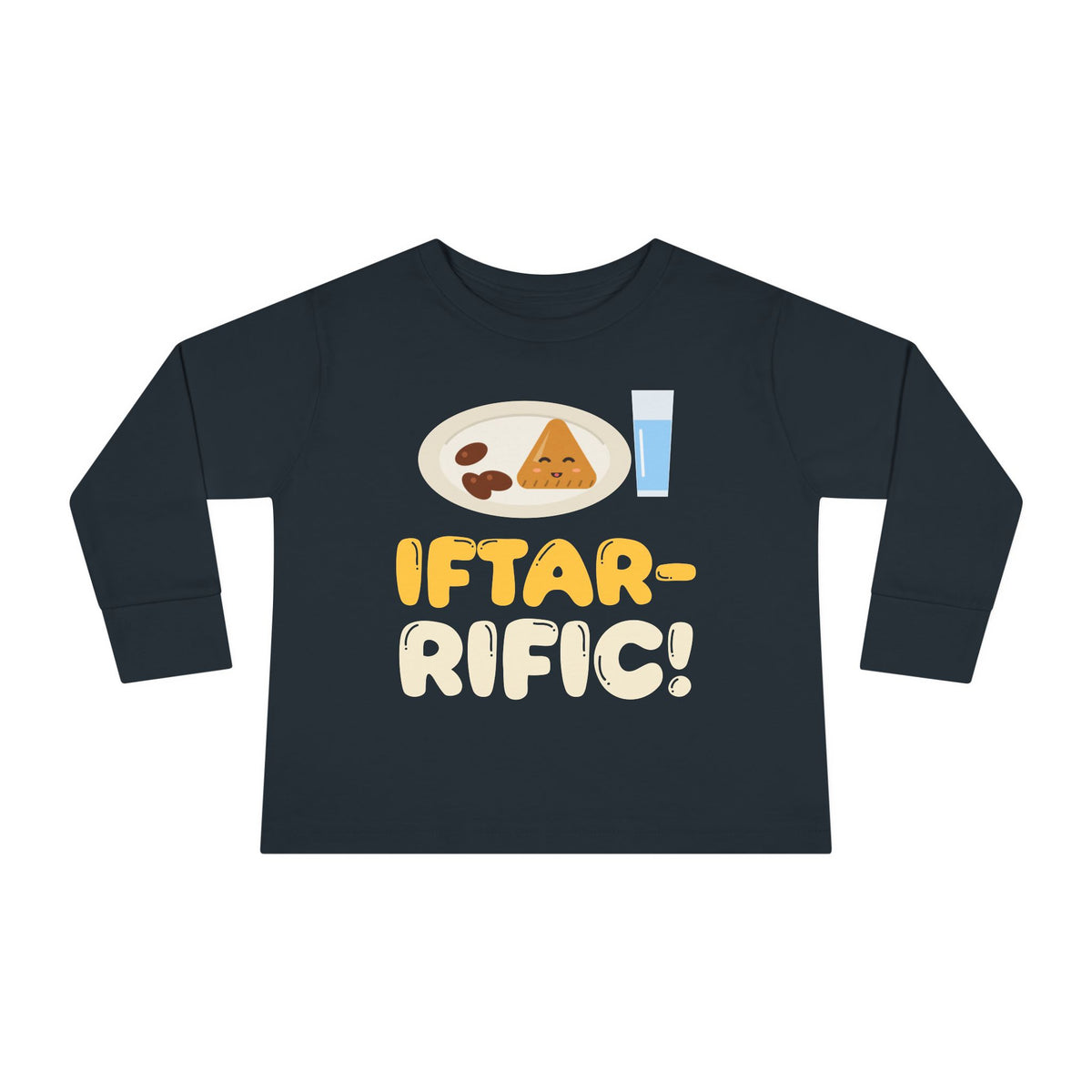 Iftar-Rific! Toddler Toddler Long Sleeve Shirt in Black – AdabStars