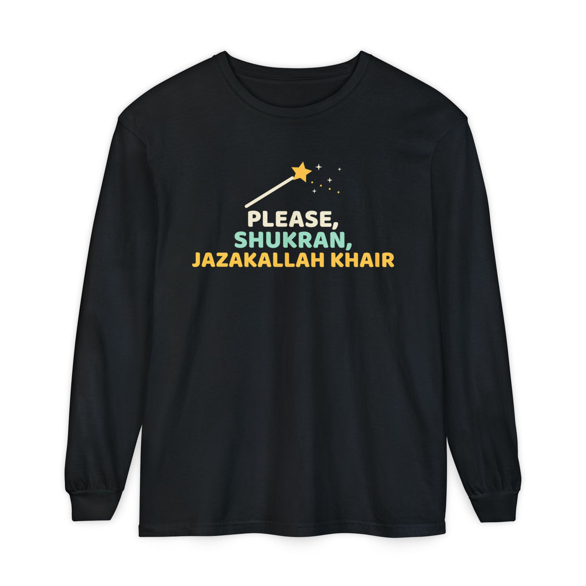 Magic Words Ramadan Long Sleeve Shirt | Adab Kids Magic Words Please Shukran Jazakallah Khair | AdabStars Islamic Kids Apparel