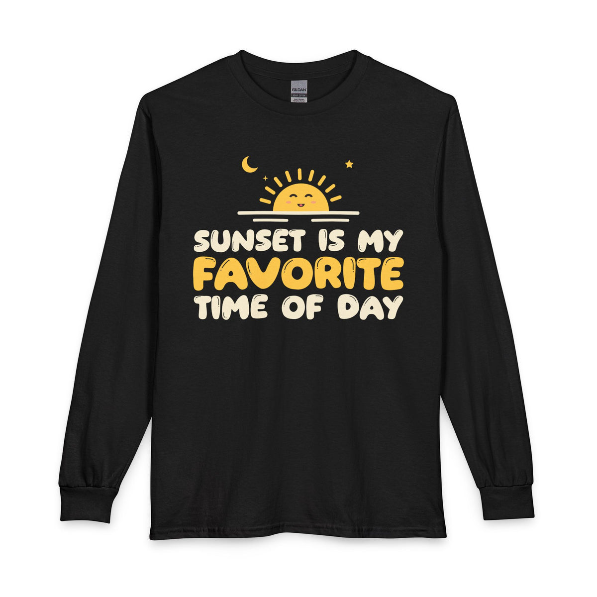 Sunset Is My Favorite Time Of Day Ramadan Long Sleeve Shirt in Black – AdabStars