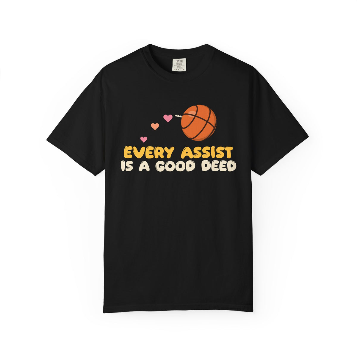Every Assist Is A Good Deed Muslim Heavyweight T-Shirt in Black – AdabStars