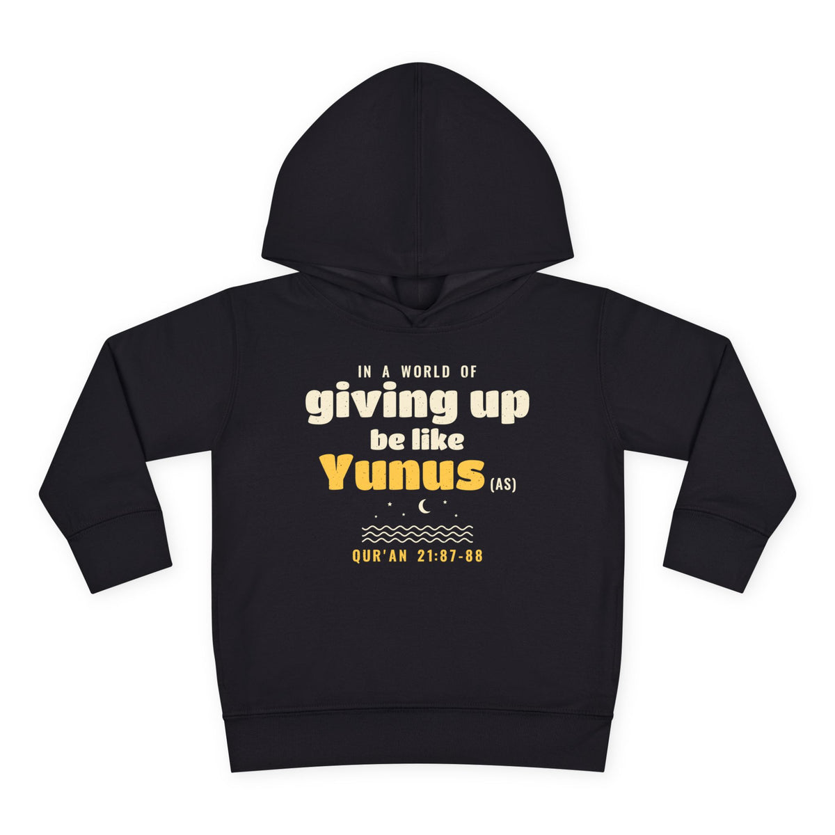 Be Like Yunus (AS) Toddler Hoodie in Black – AdabStars