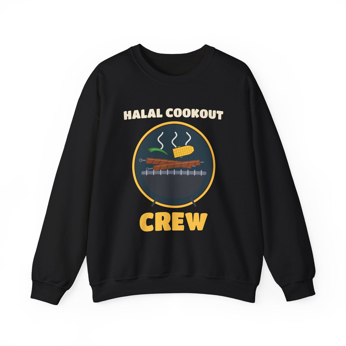 Halal Cookout Crew Sweatshirt in Black – AdabStars