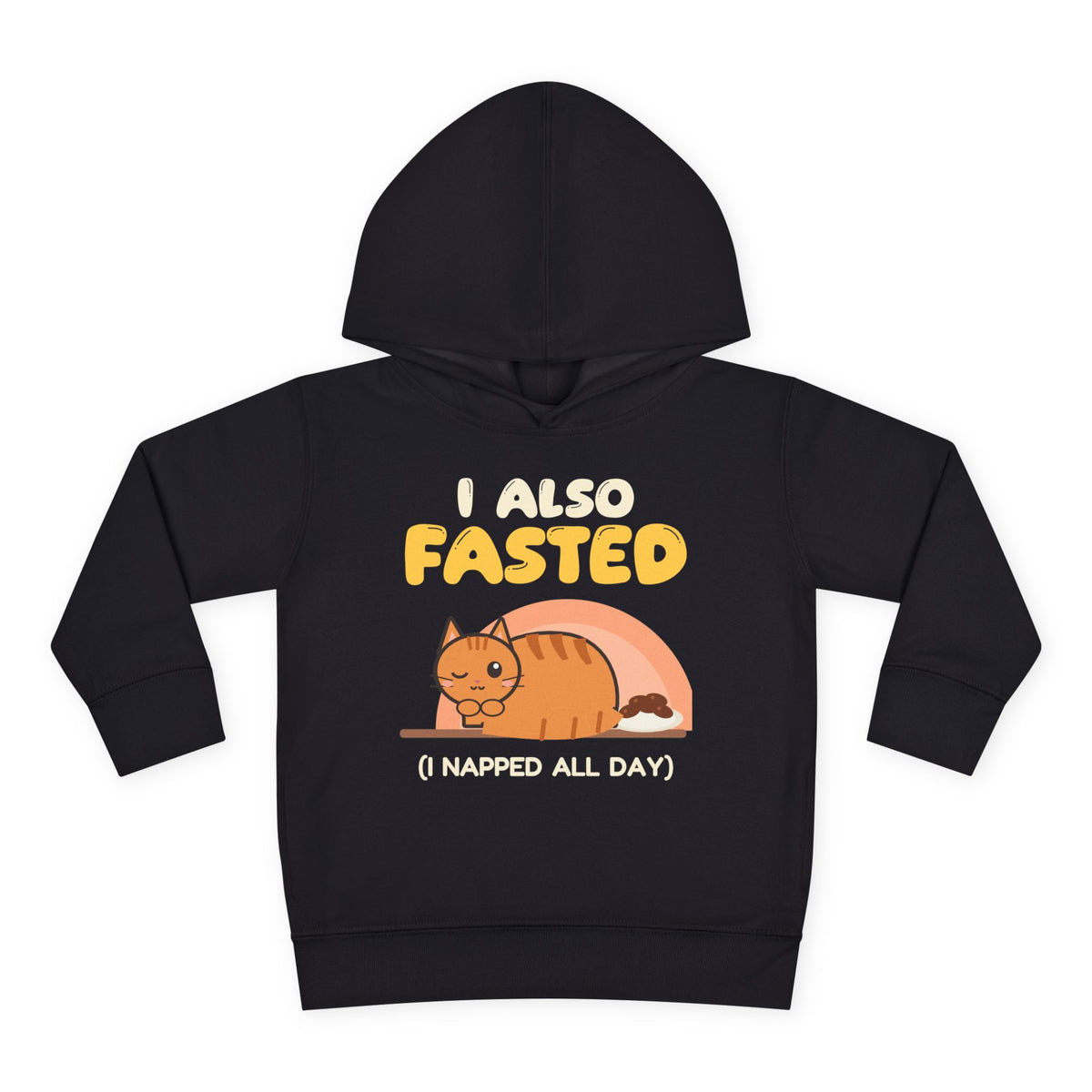 I Also Fasted Toddler Hoodie in Black – AdabStars