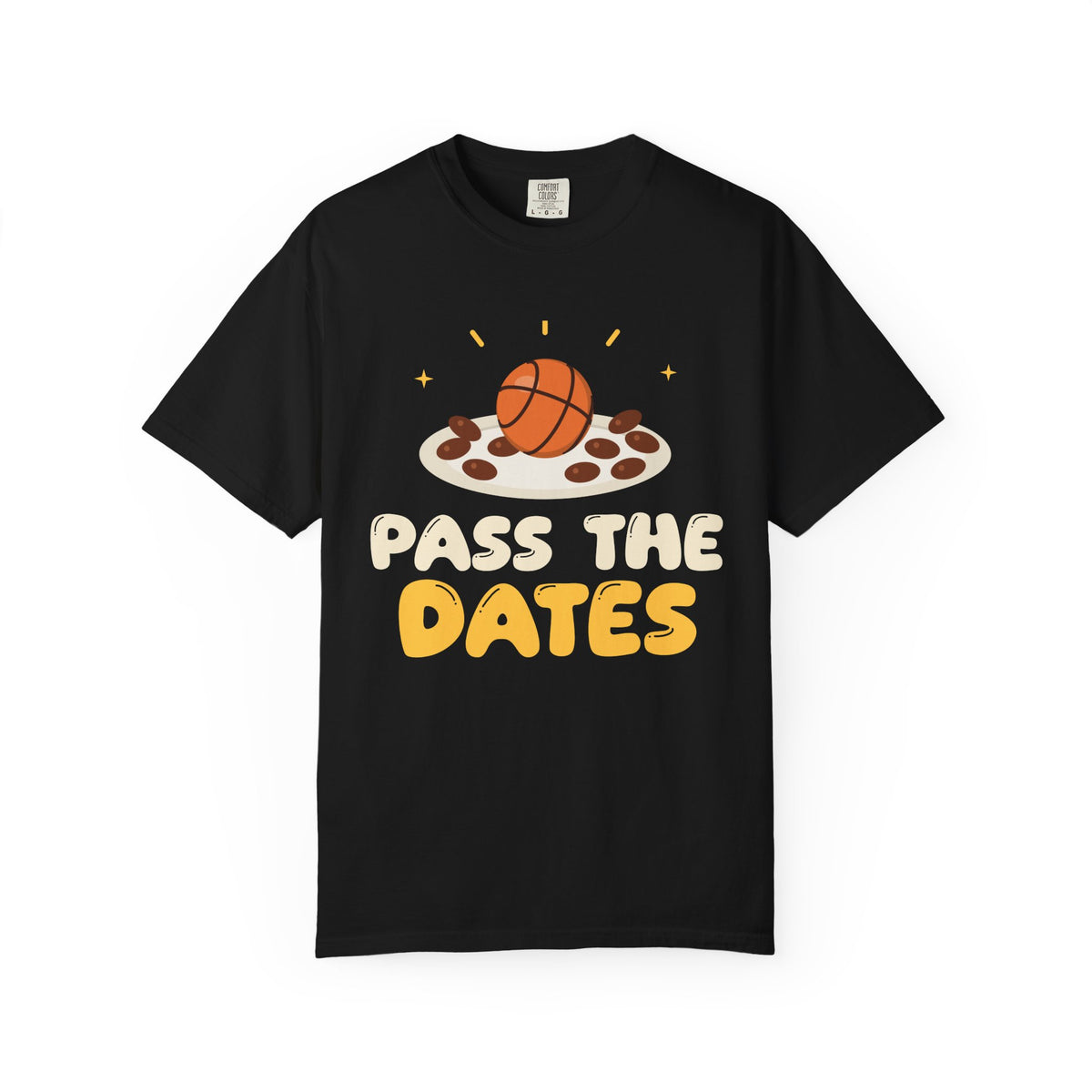 Pass The Dates Muslim Heavyweight T-Shirt in Black – AdabStars