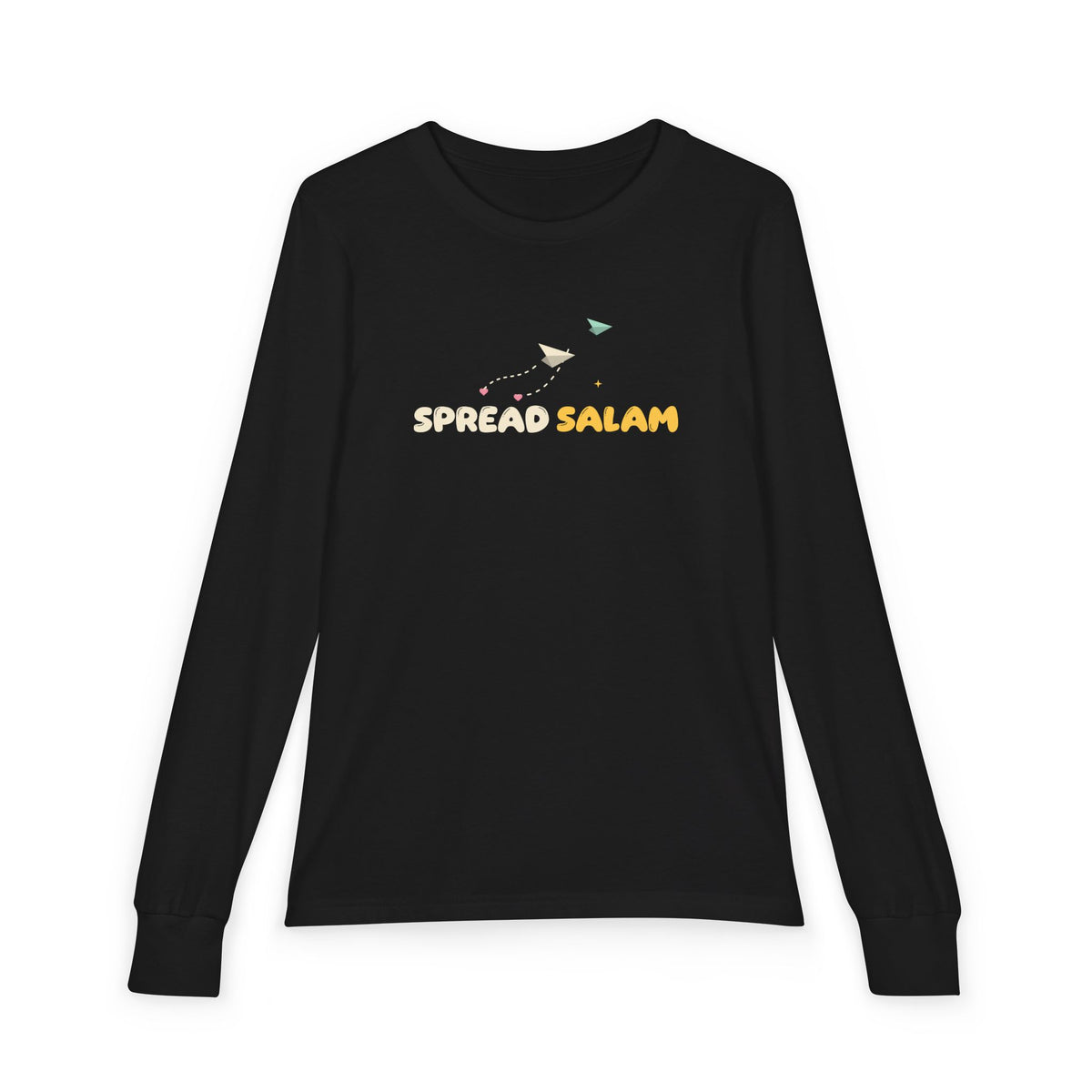 Spread Salam Islamic Kids Kids Long Sleeve Shirt in Black – AdabStars