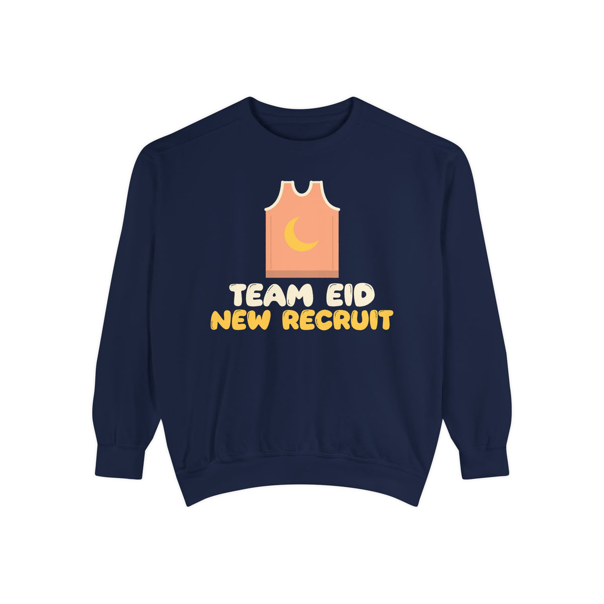 Team Eid New Recruit Sweatshirt | Basketball Little Kids Peach Jersey | AdabStars Islamic Kids Apparel