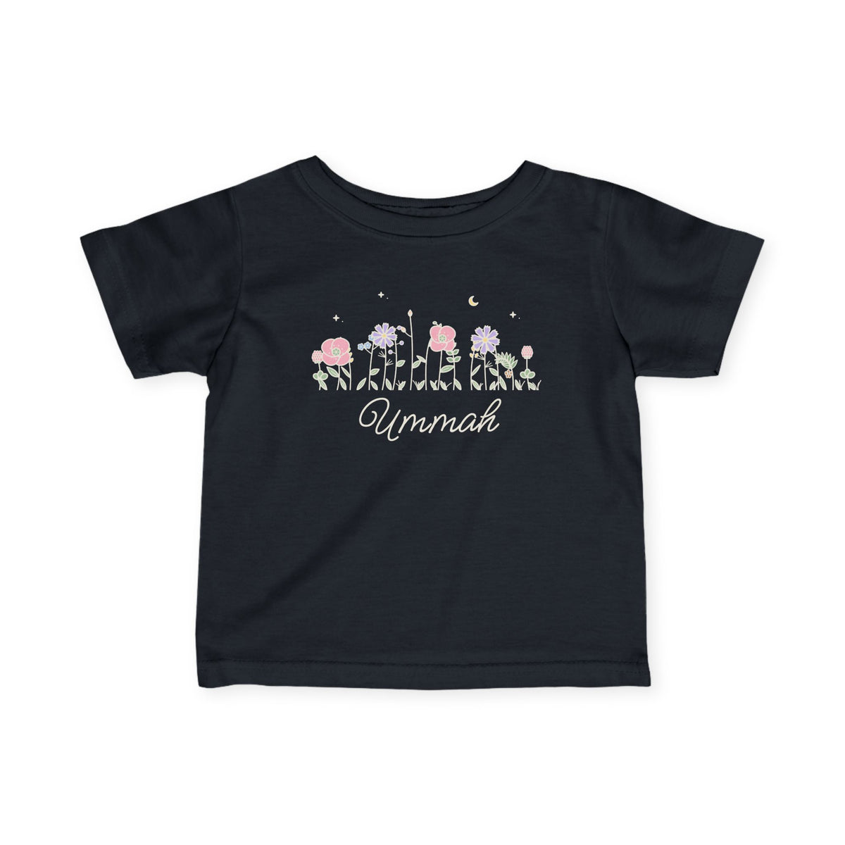Ummah Meadow Flowers Baby T-Shirt in Black – AdabStars