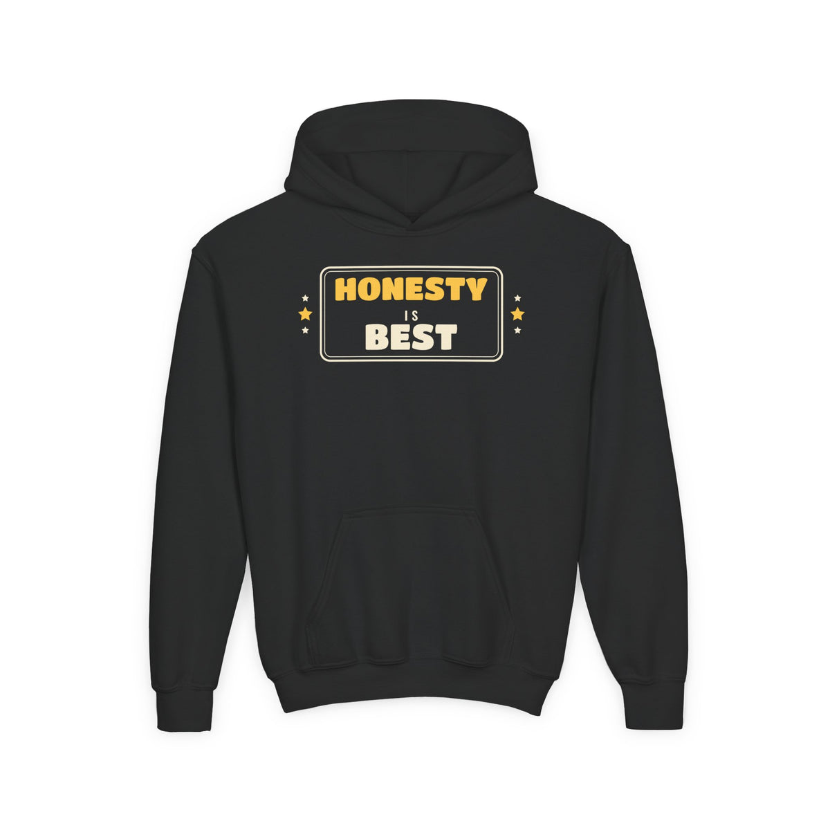 Honesty Is Best Ramadan Kids Hoodie | Adab Kids Honesty Is Best Truthful Manners Retro Badge | AdabStars Islamic Kids Apparel