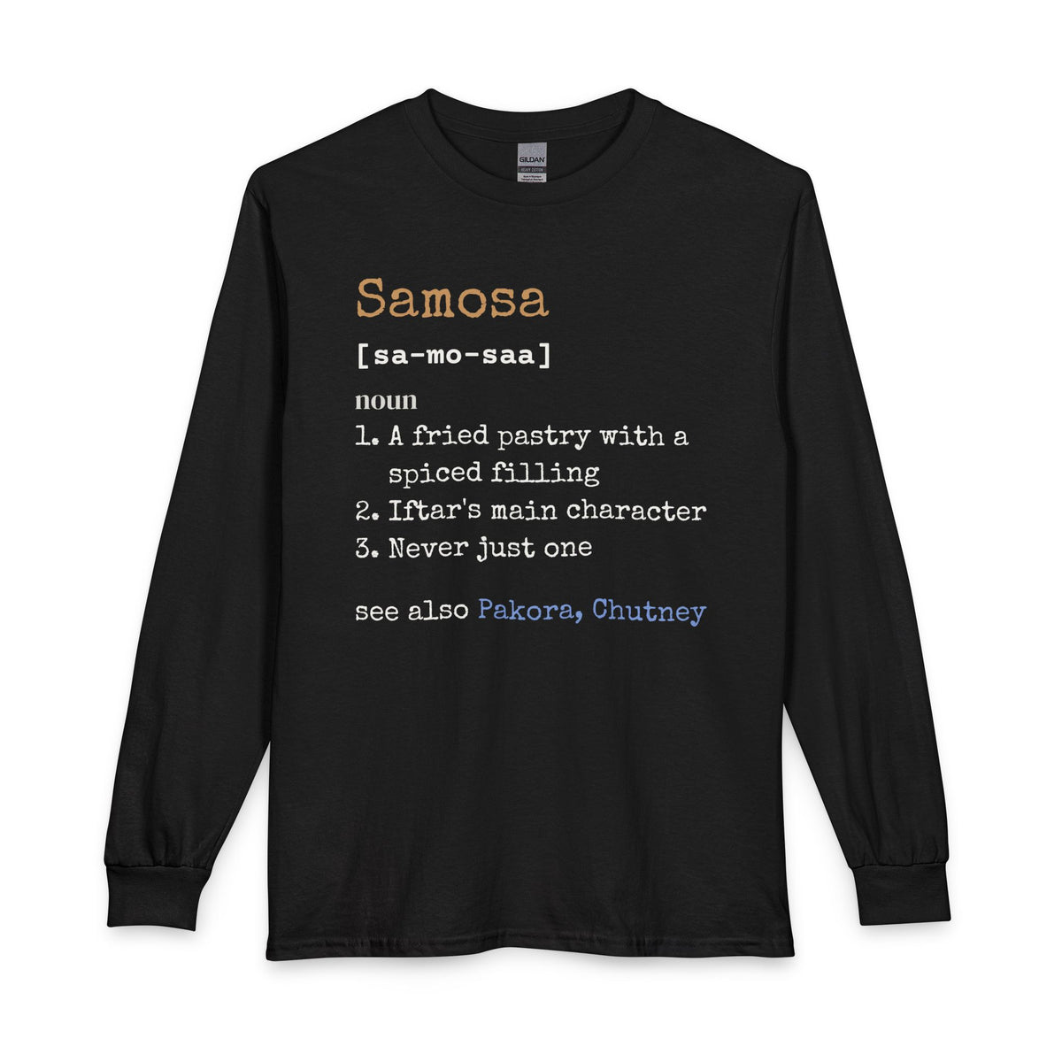 Samosa Definition Islamic Long Sleeve Shirt in Black – AdabStars