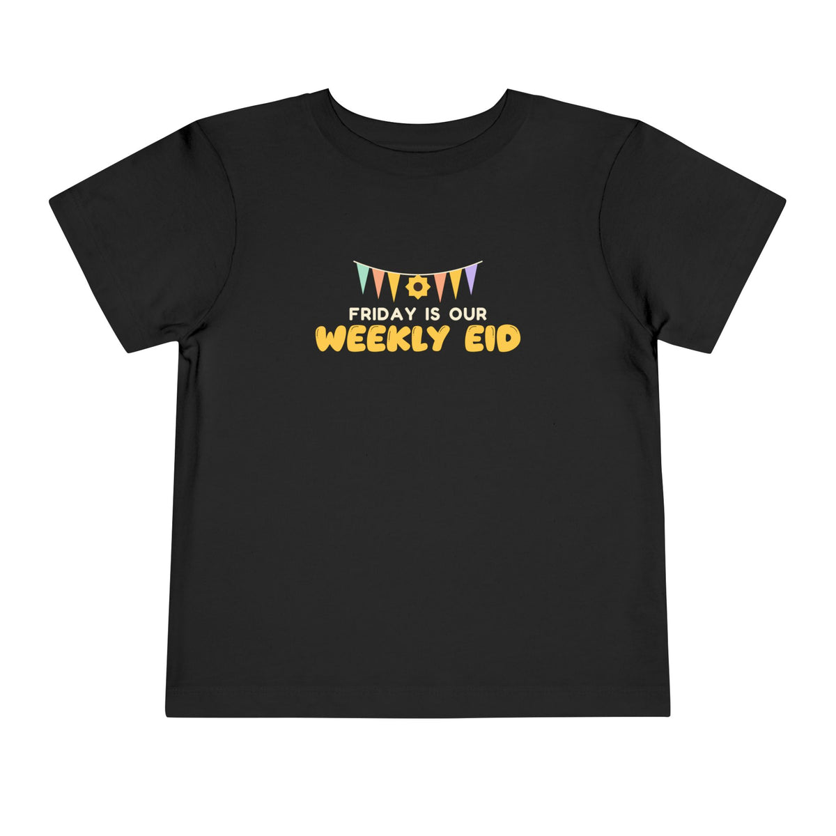 Friday Is Our Weekly Eid Toddler T-Shirt in Black – AdabStars