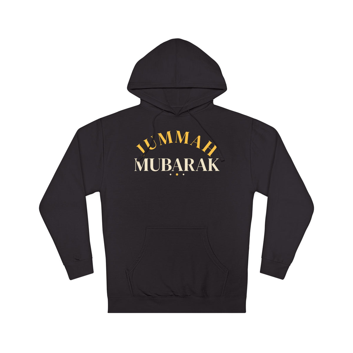 Jummah Mubarak Arch Islamic Hoodie in Black – AdabStars