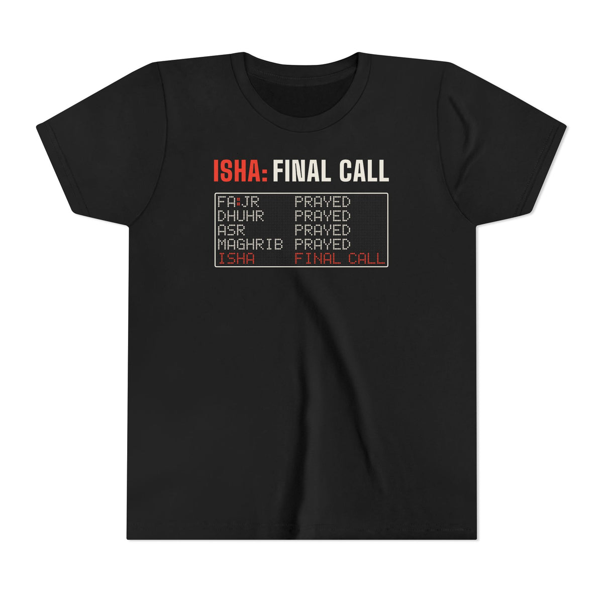 Isha: Final Call Islamic Kids T-Shirt in Black – AdabStars