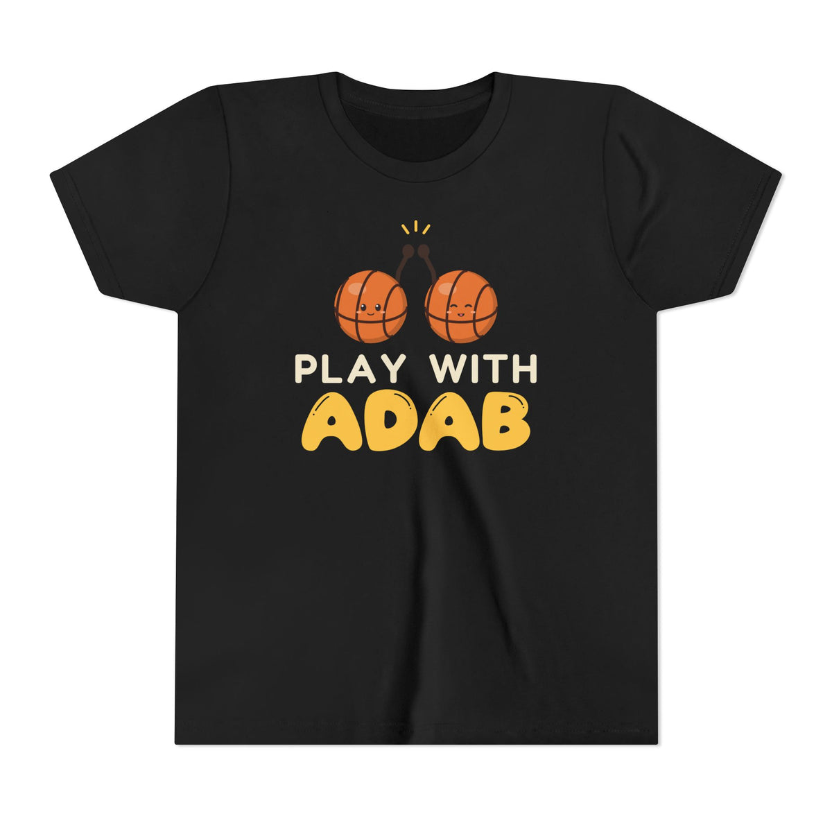 Play With Adab Muslim Kids Tee | Muslim Kids Basketball Play With Adab Good Manners Team | AdabStars Islamic Kids Apparel