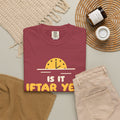 Is It Iftar Yet? Ramadan Heavyweight Tee | Ramadan Kids Sunset Countdown Fasting | AdabStars Islamic Apparel